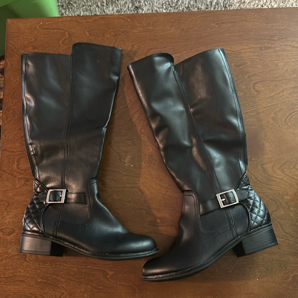 Arizona women’s black buckle tall boots